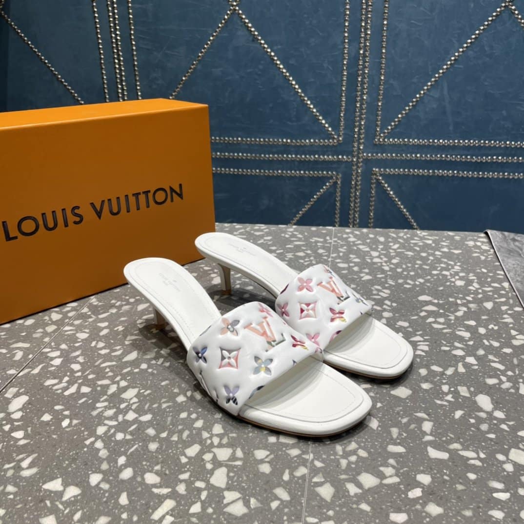 (1:1 replica) Louis Vuitton Women s Revival Mule White For Women LV 1AAP7M