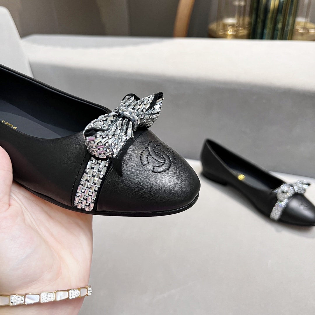 (1:1 replica) Chanel Women s Ballerinas Black For Women