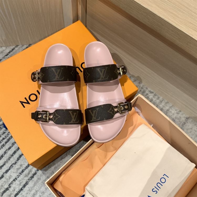 (1:1 replica) LOUIS VUITTON BOM DIA FLAT MULE LVSD046