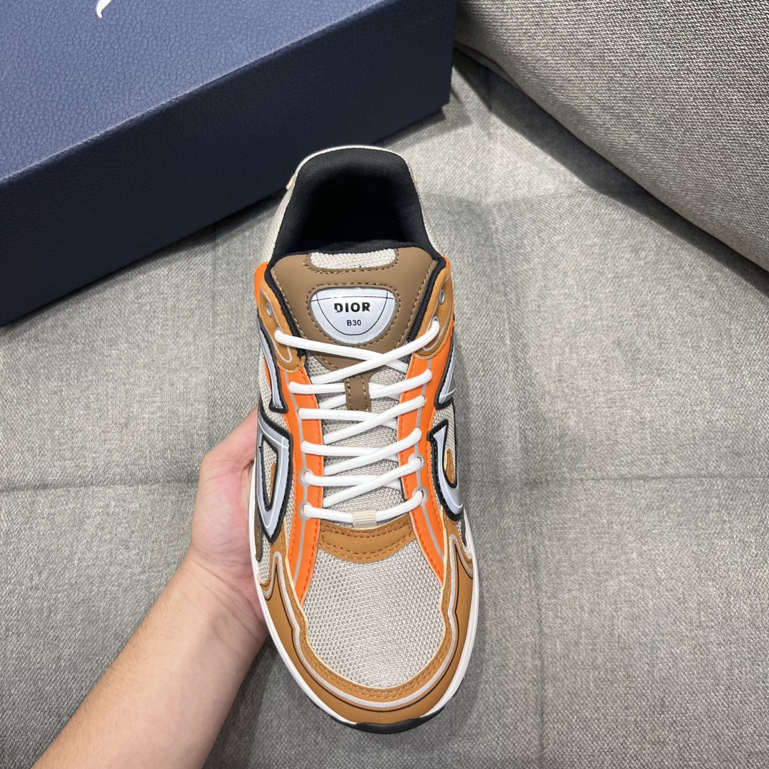 (1:1 replica) Christian Dior Women s B30 Sneaker Orange For Women CD
