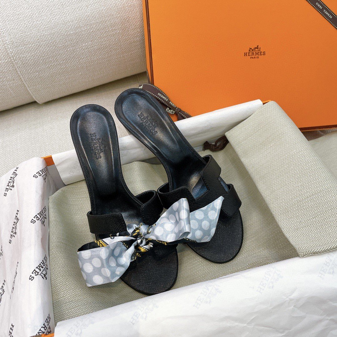 (1:1 replica) Hermes Oasis Sandal Black For Women, Women s Shoes H151215Z