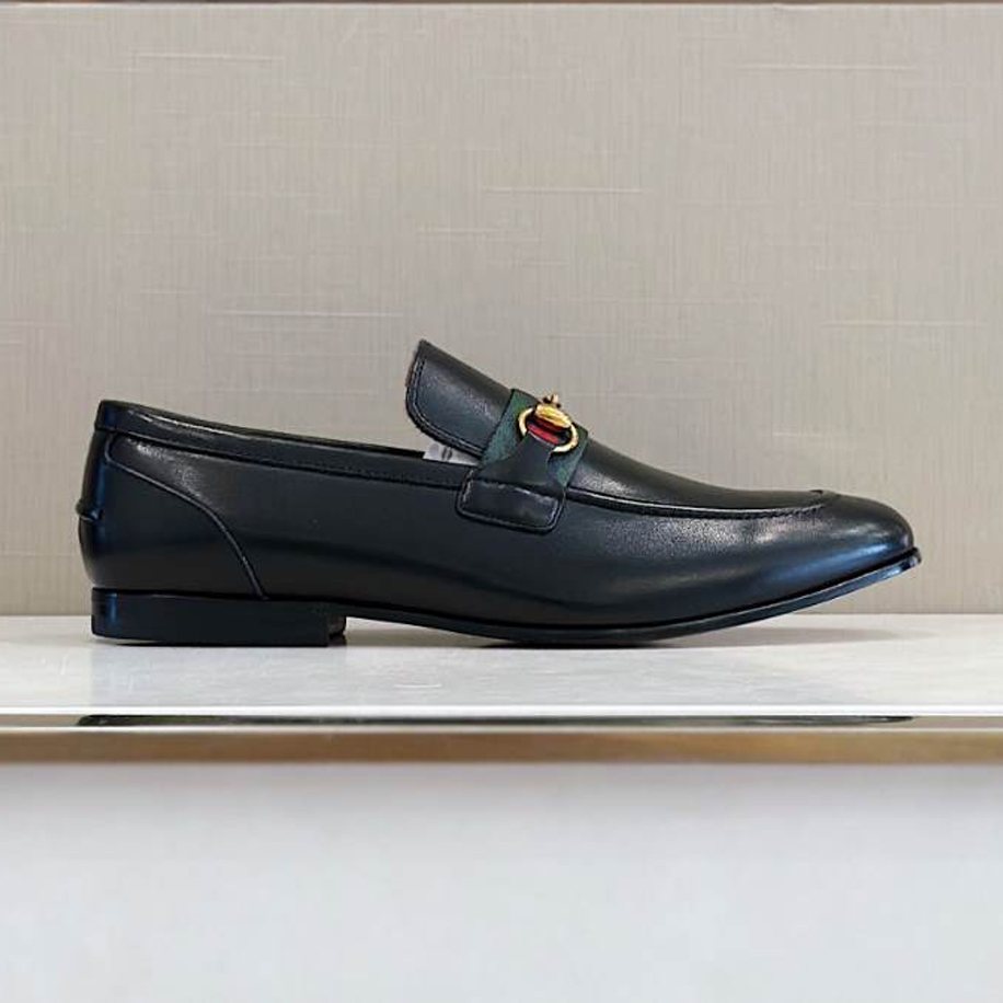 (1:1 replica) Gucci Slipper Flacher Black Loafer GL082