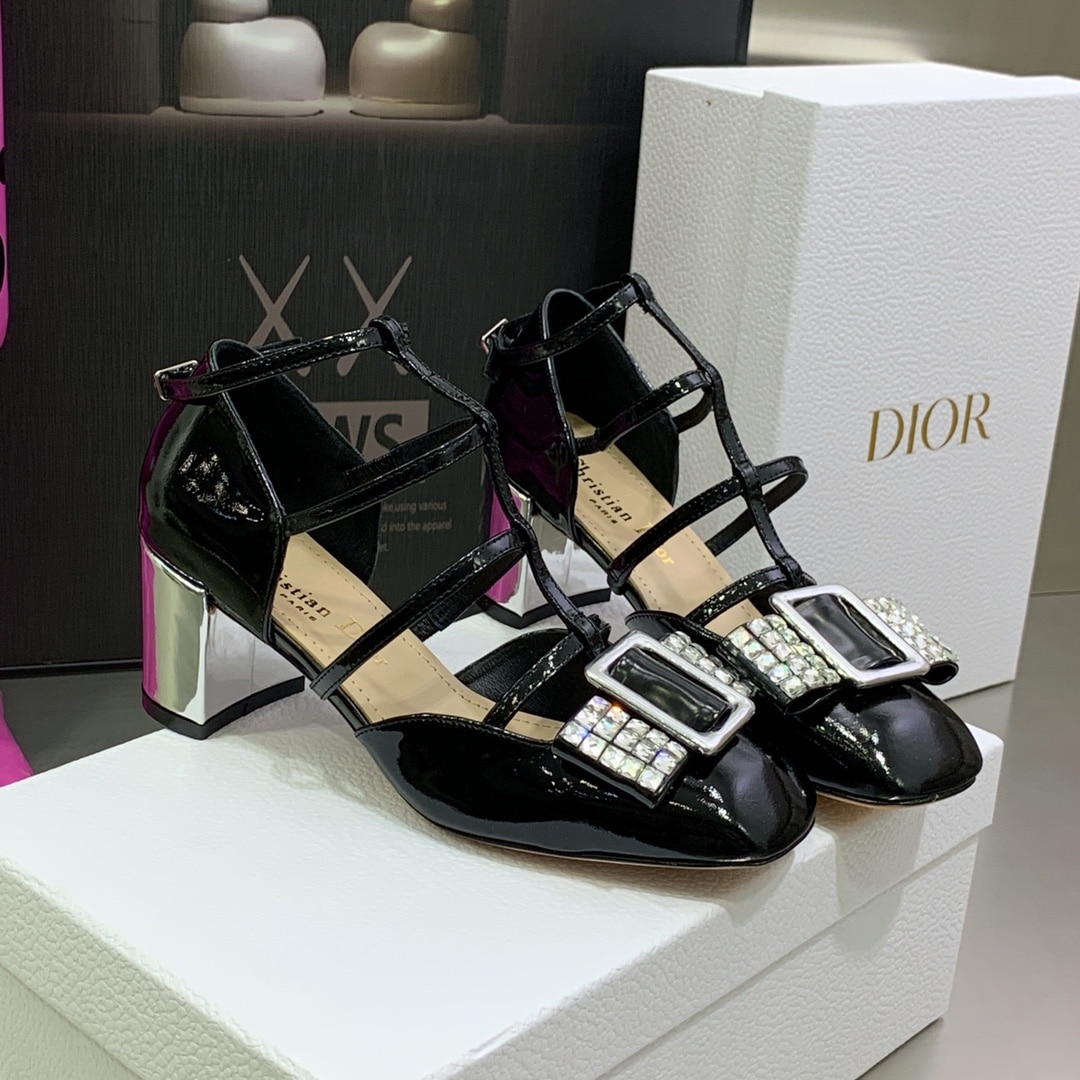 (1:1 replica) Christian Dior Women s La Parisienne Dior Ballerina Black For Women CD