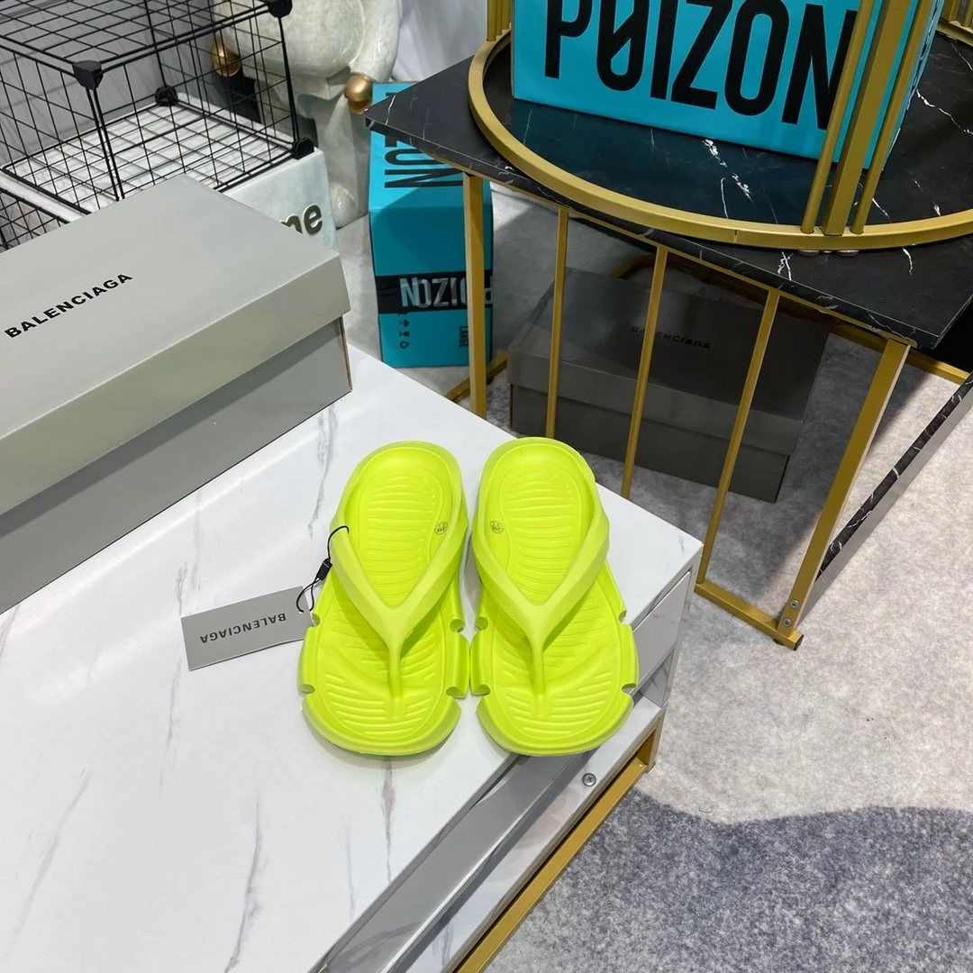 (1:1 replica) Balenciaga Slide Sandal Yellow For Women