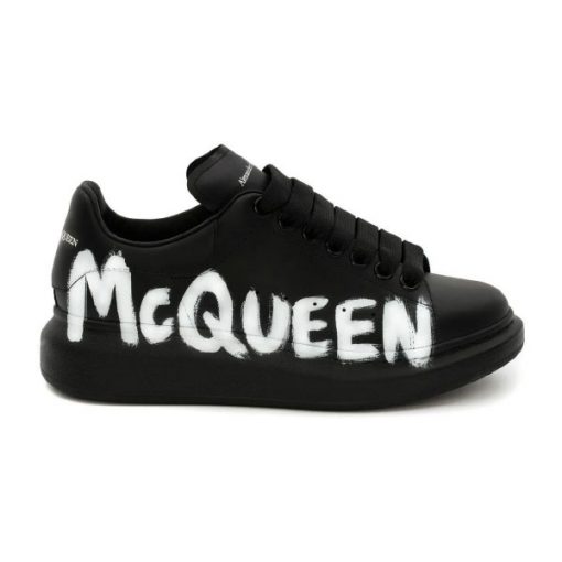 (1:1 replica) ALEXANDER MCQUEEN GRAFFITI OVERSIZED SNEAKER IN BLACK ALD021