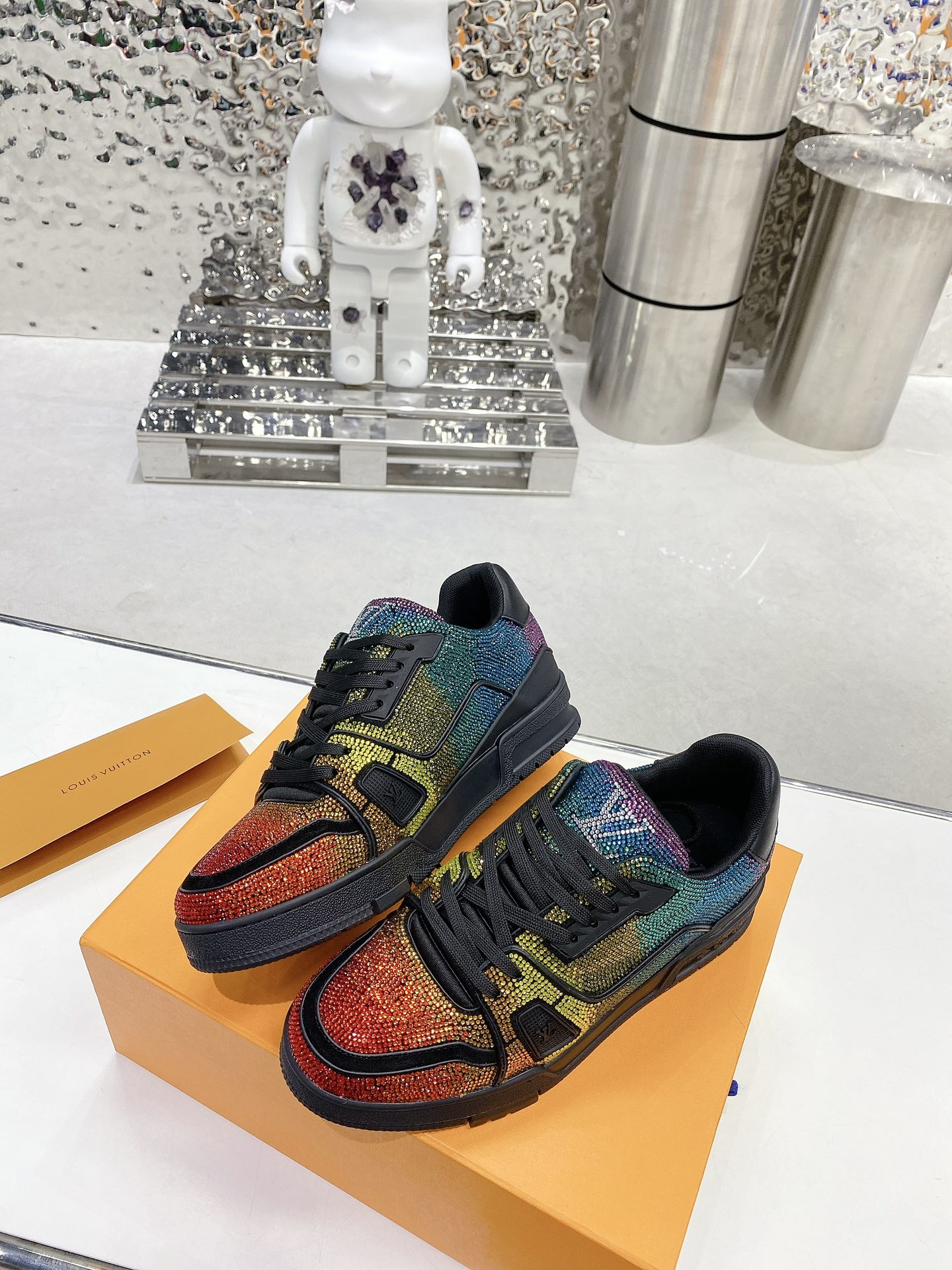 (1:1 replica) Louis Vuitton Women s LV Trainers Multicolor For Women LV