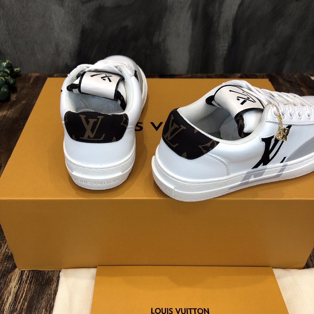 (1:1 replica) Louis Vuitton Charlie Sneaker Mix Of Recycled And Bio-Based Sustainable Materials Cacao Brown For Women LV 1A9JN8