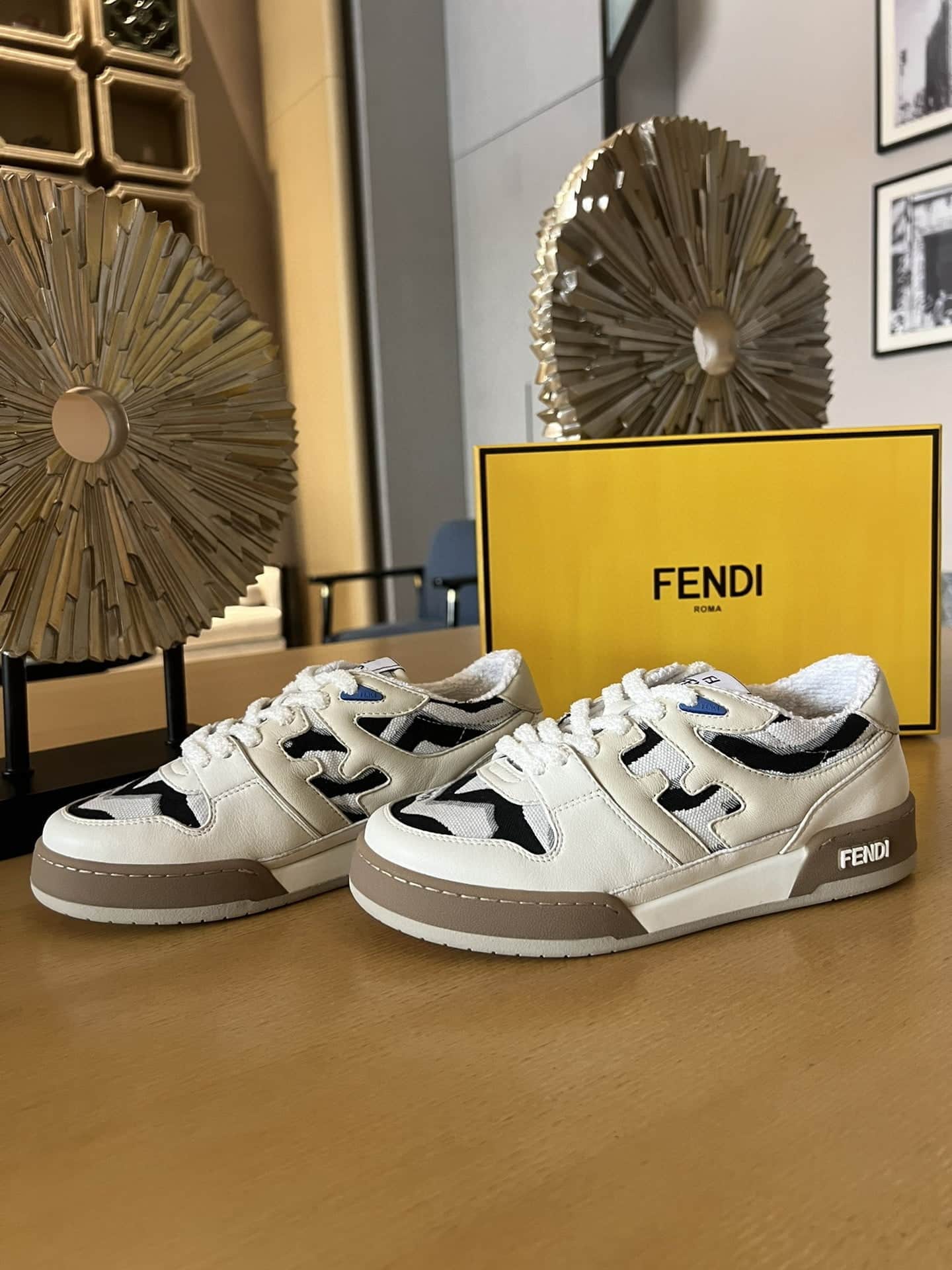 (1:1 replica) Fendi Match Beige For Women