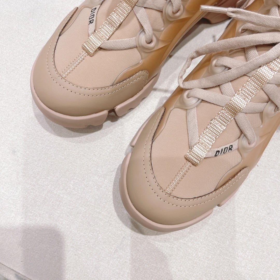 (1:1 replica) Christian Dior D-Connect Sneaker Technical Fabric Nude For Women CD KCK222NGG_S12U