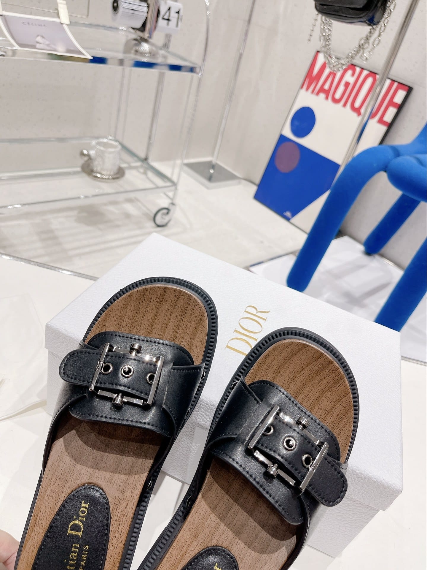 (1:1 replica) Christian Dior Women s Diorquake Slide Black For Women CD