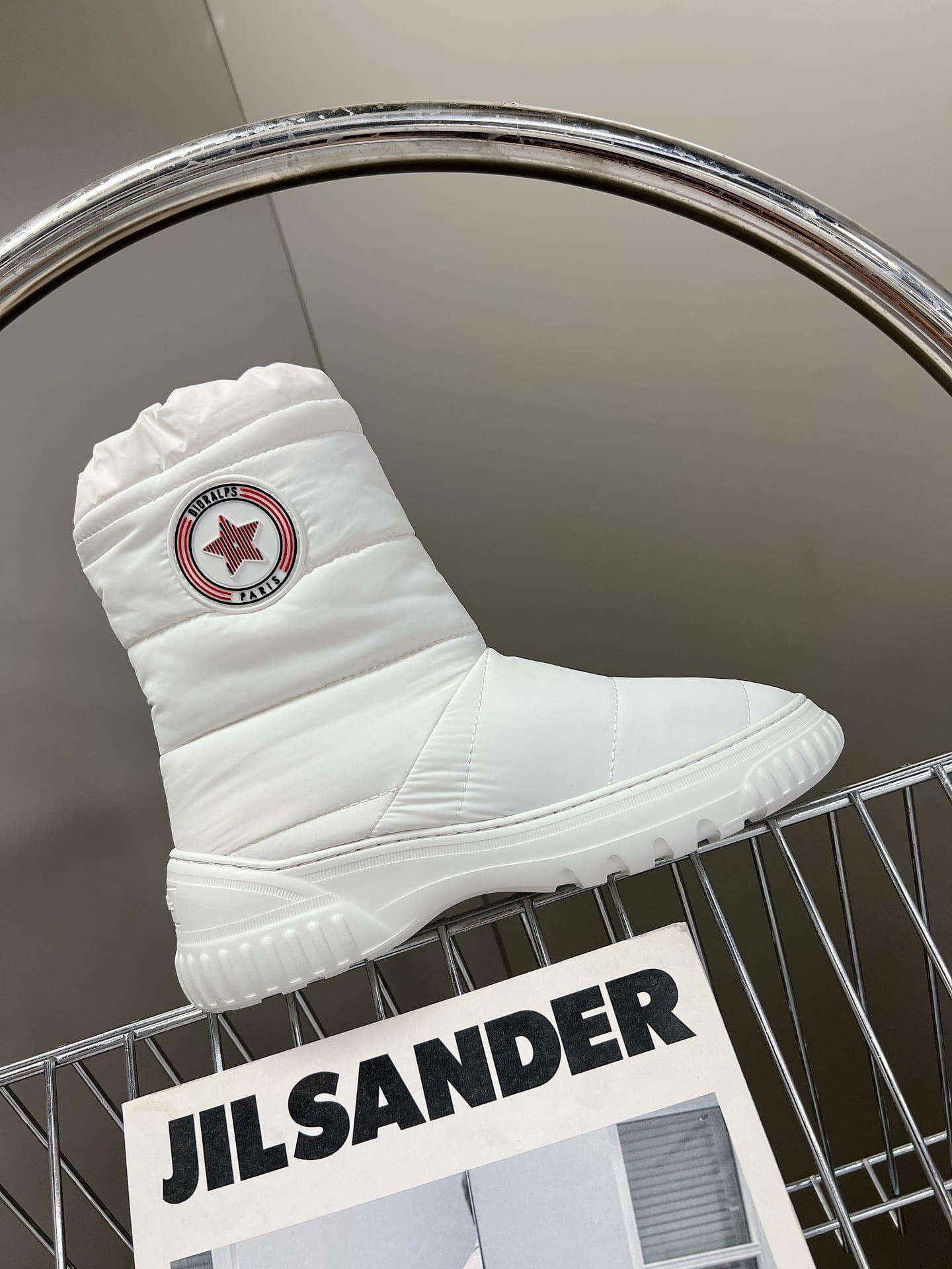 (1:1 replica) Christian Dior Women s Dior Frost Ankle Boot White For Women CD KCI813NFF_S10W