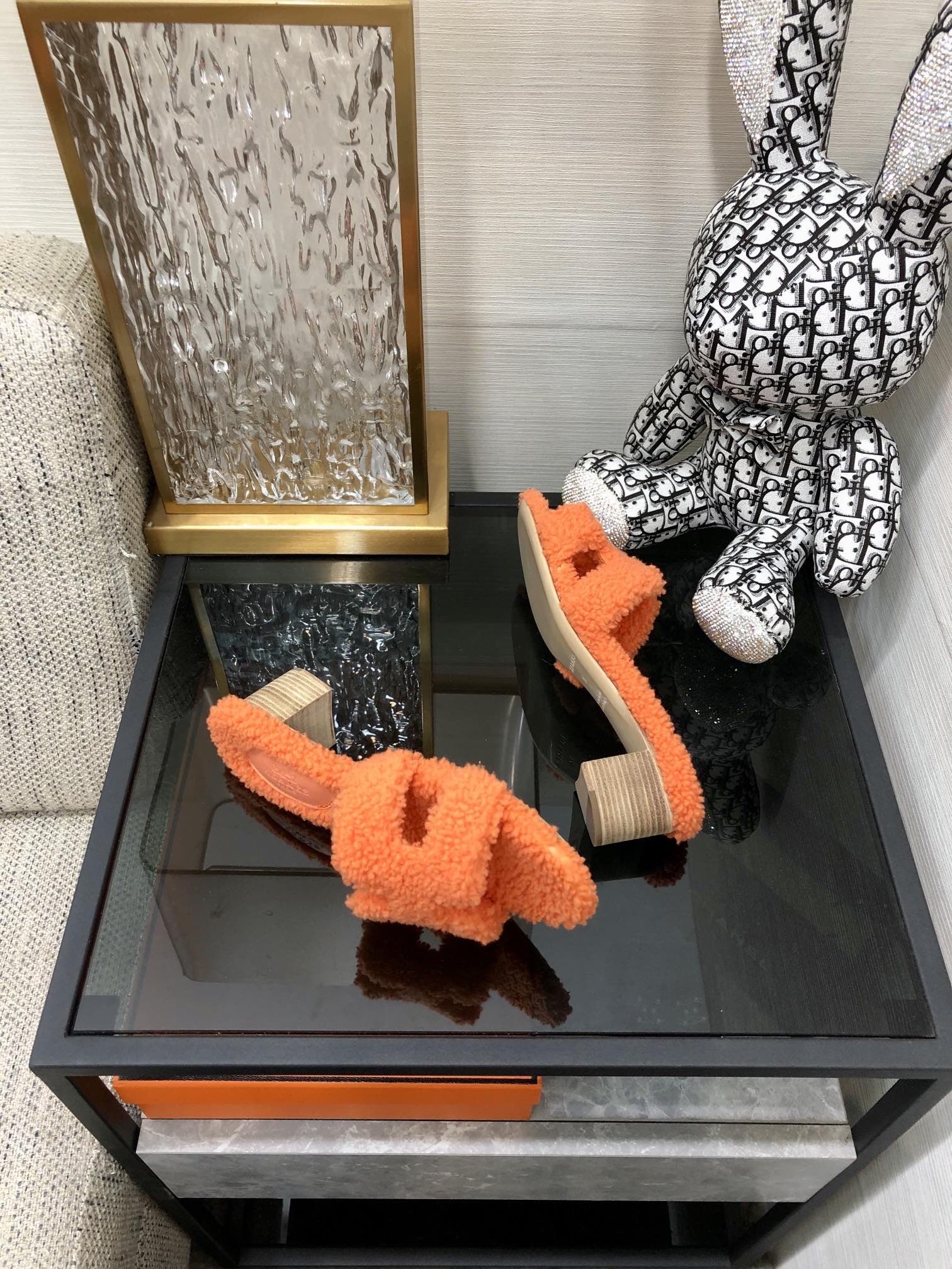 (1:1 replica) Hermes Oasis Sandal Orange For Women 1.97in/5cm
