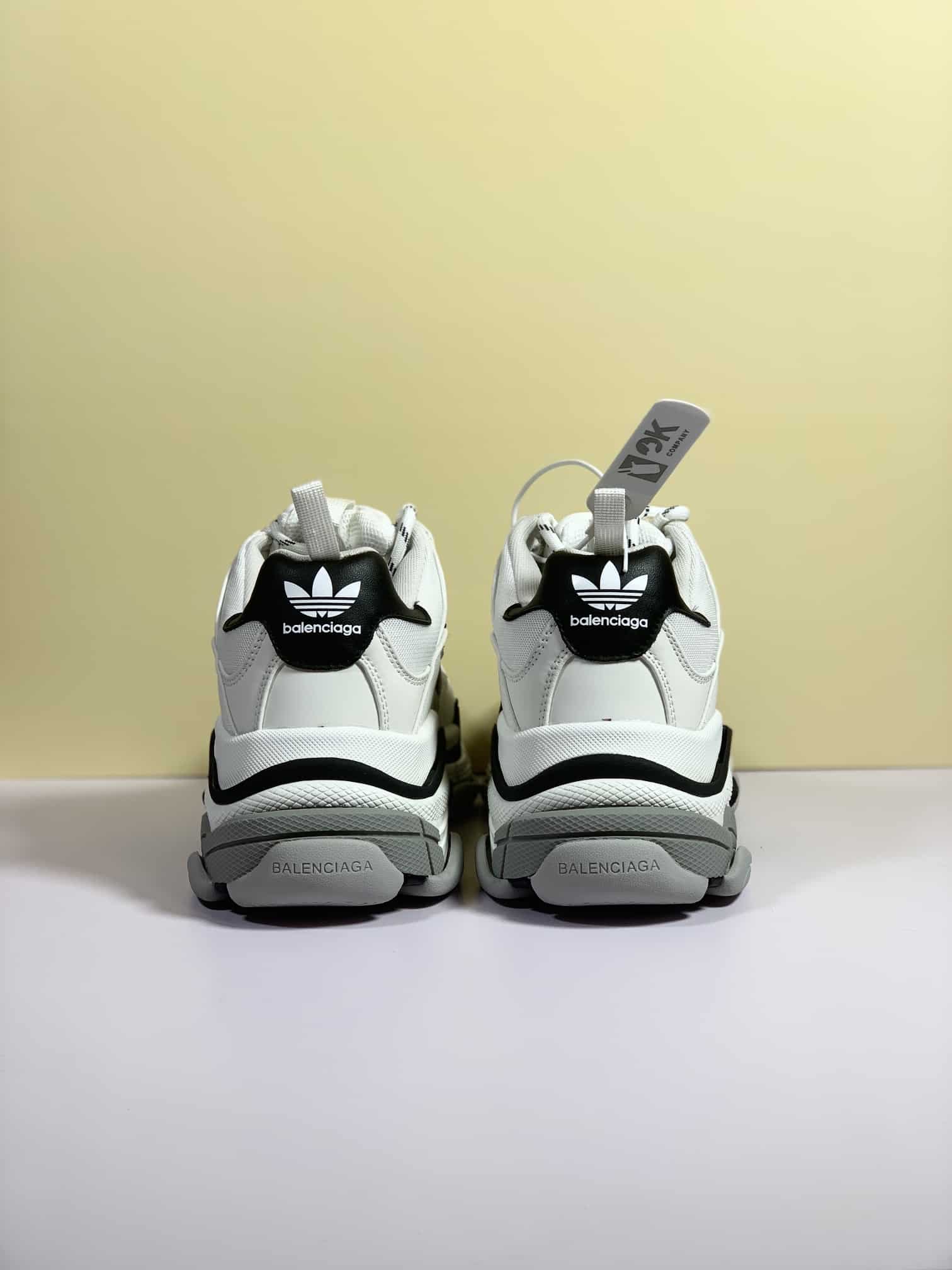 (1:1 replica) Balenciaga x Adidas Triple S Trainers White For Women