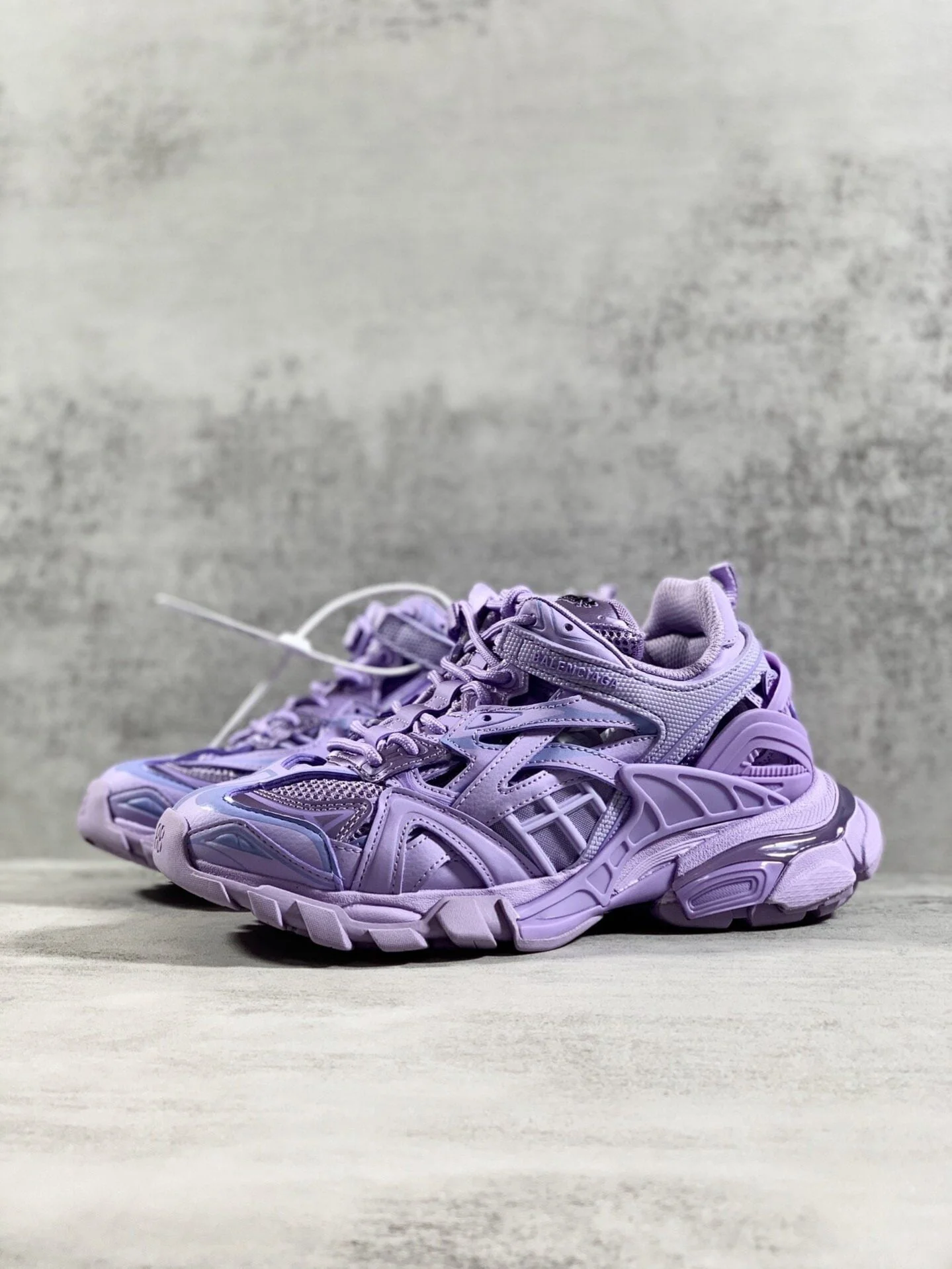 (1:1 replica) Balenciaga Track.2 Clear Sole Trainers Purple For Women