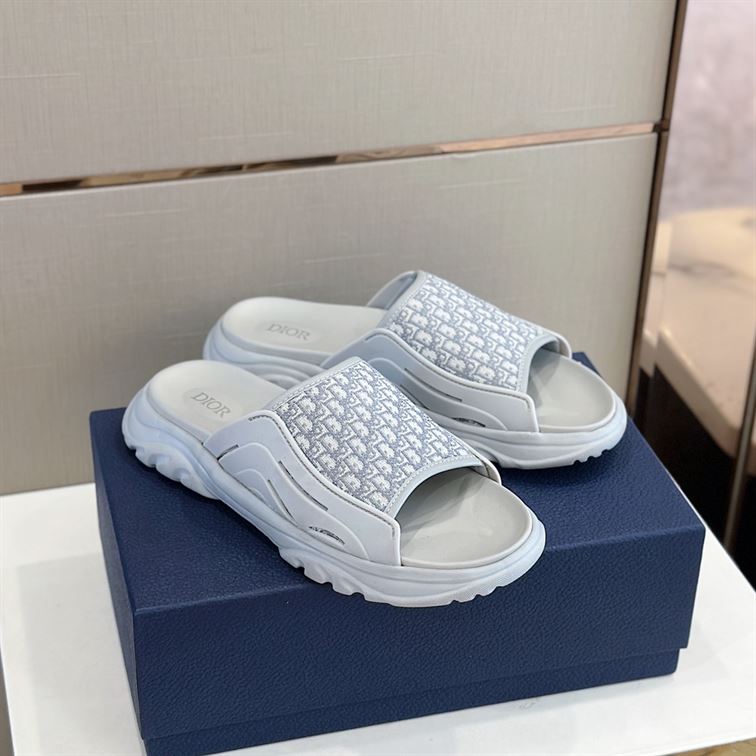 (1:1 replica) DIOR H-TOWN SANDAL GRAY RUBBER DS003