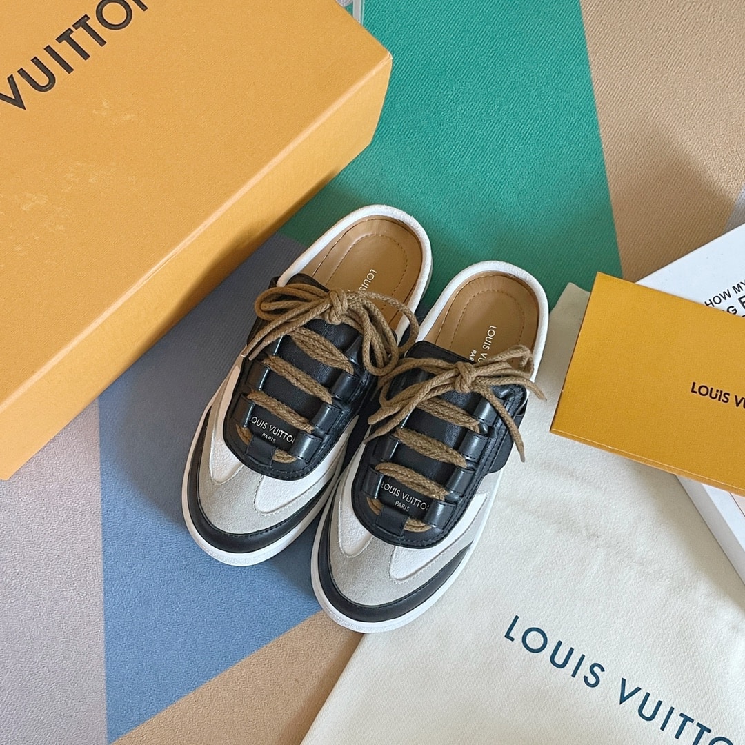 (1:1 replica) Louis Vuitton Women s Lous Sneakers White For Women LV