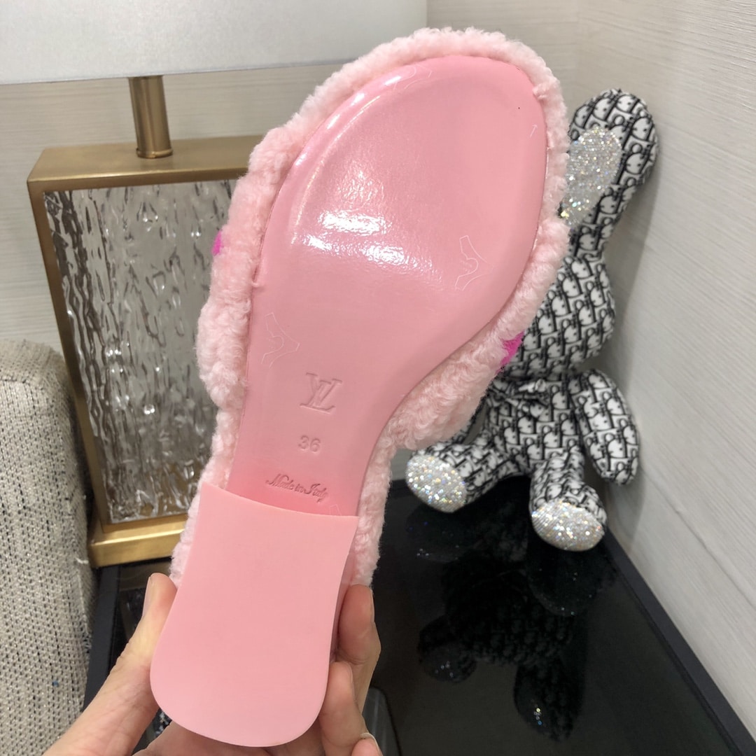 (1:1 replica) Louis Vuitton Women s Magnetic Mule Pink For Women LV