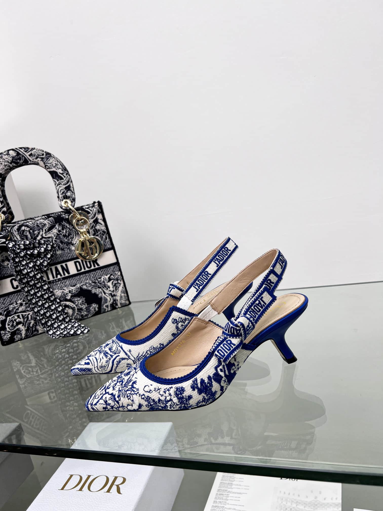 (1:1 replica) Christian Dior Women s J Adior Slingback Pump Bright Blue For Women CD 2.5in/6.5 cm