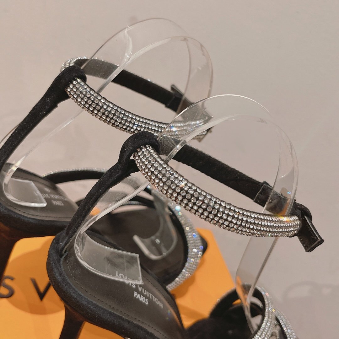 (1:1 replica) Louis Vuitton Women s Appeal Sandal Black For Women LV 1AAC1L