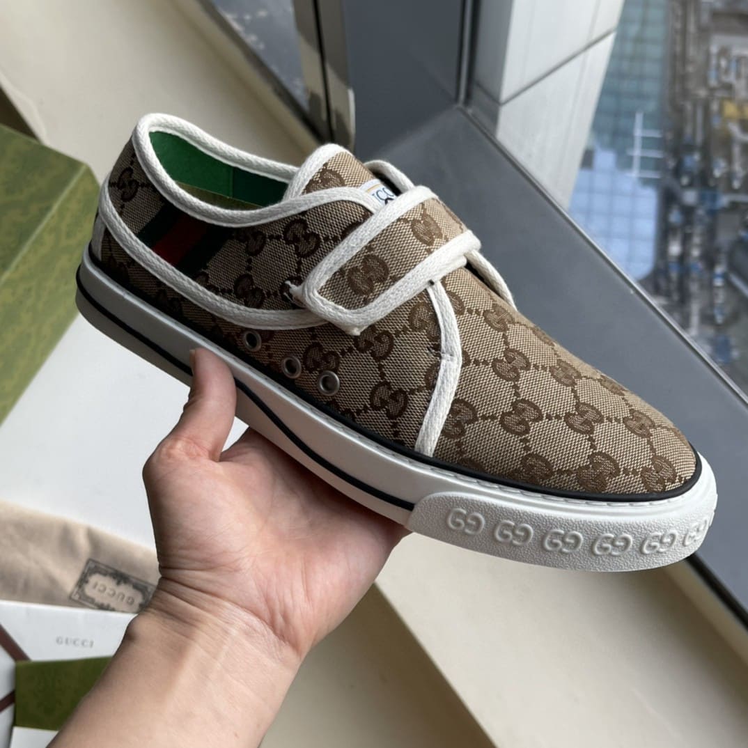 (1:1 replica) Gucci Women s Tennis 1977 Sneaker Brown Red For Women 692918