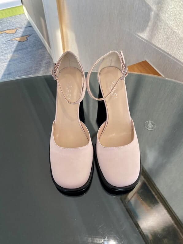 (1:1 replica) Gucci Platform Sandal By Matelasse Beige For Women GG