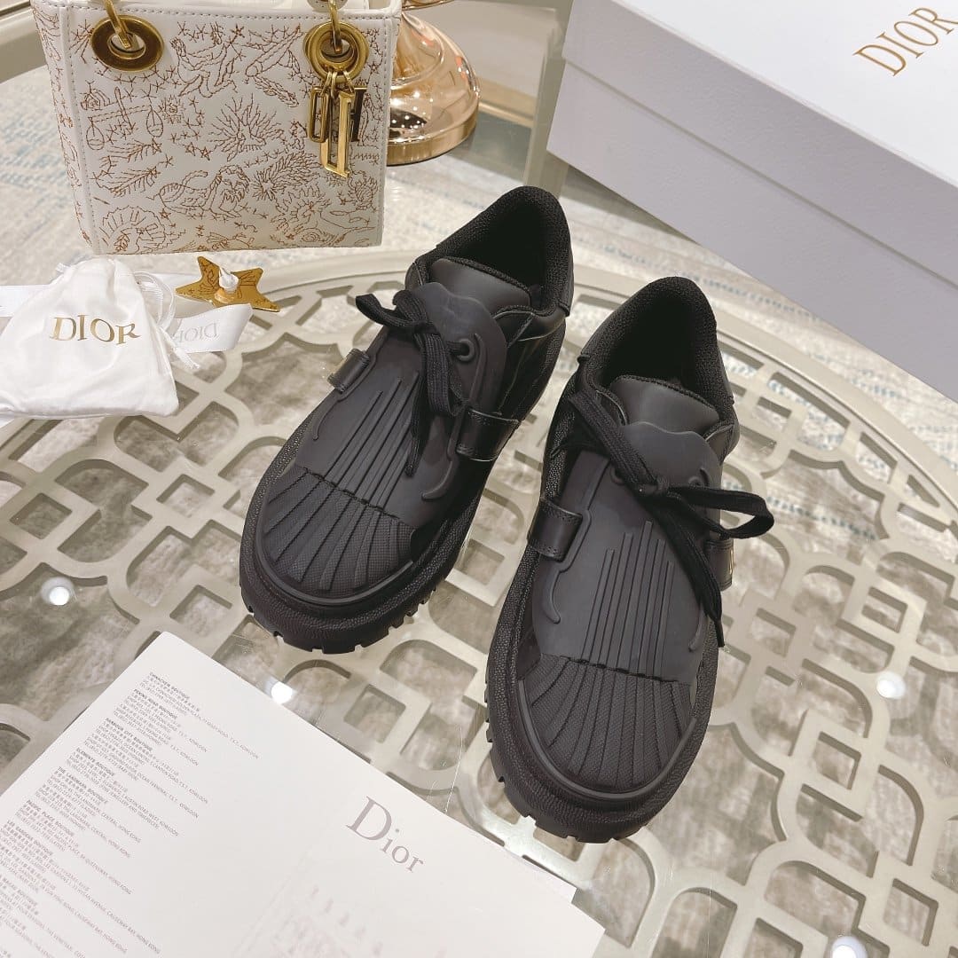 (1:1 replica) Christian Dior-ID Sneaker Rubber Black For Women CD