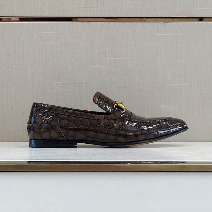 (1:1 replica) Gucci Thick Base Elevation Brown Loafer GL086