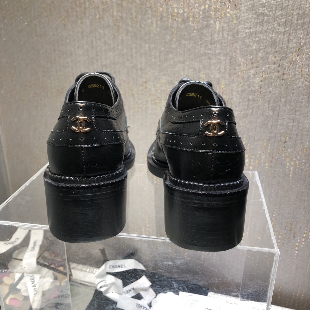 (1:1 replica) Chanel Women s Laced Shoes Black For Women G39210 X56673 94305