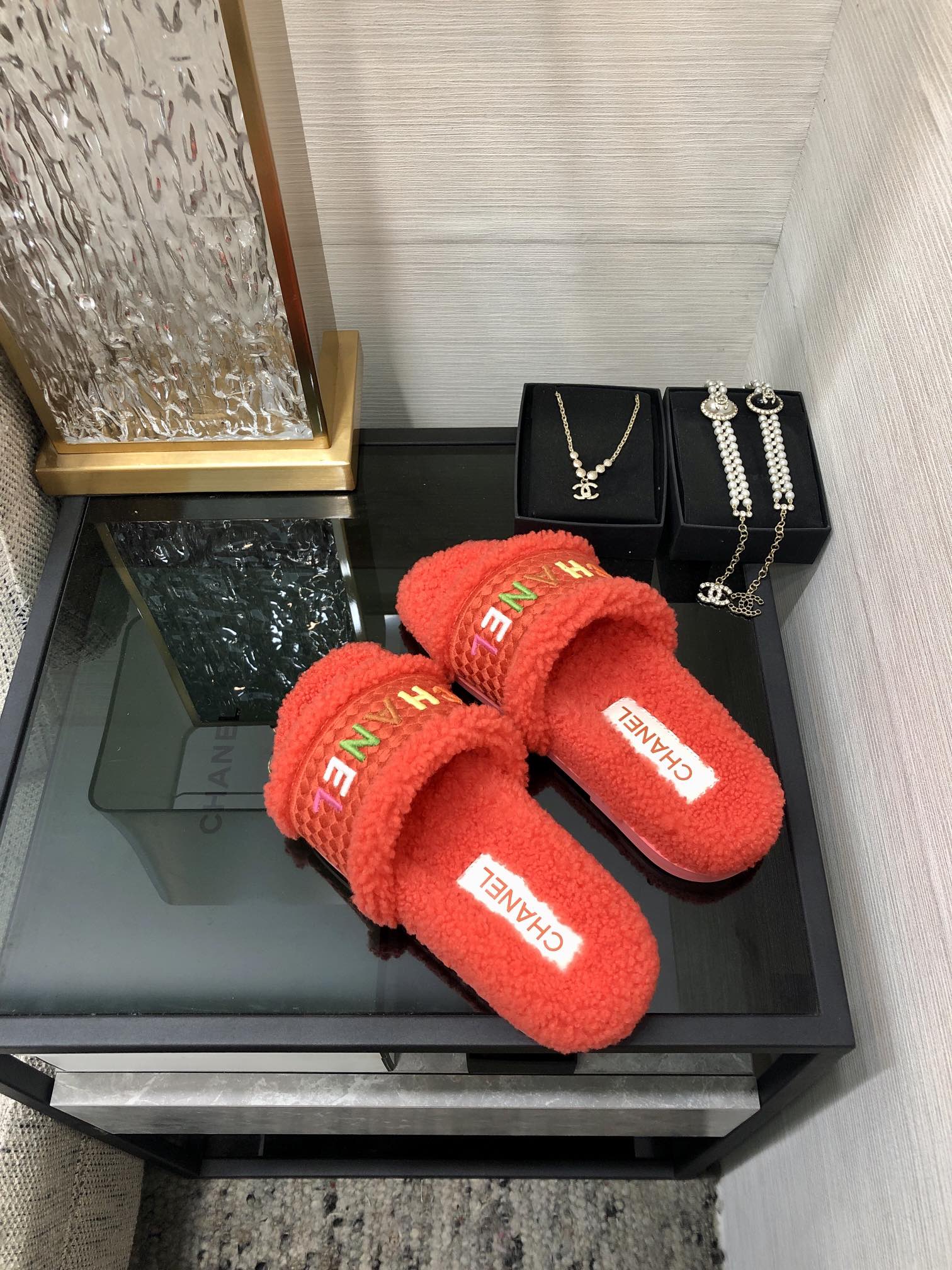 (1:1 replica) Chanel Women s Mules With Lining Red For Women 1.2in/3cm