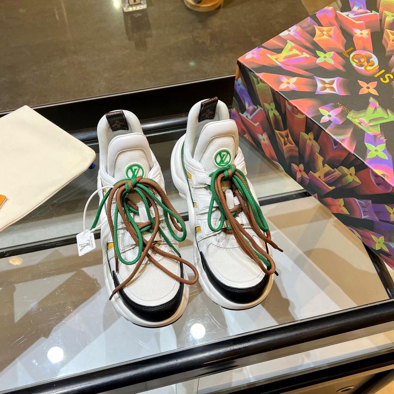 (1:1 replica) Louis Vuitton Women s LV Archlight Sneaker White And Green For Women LV