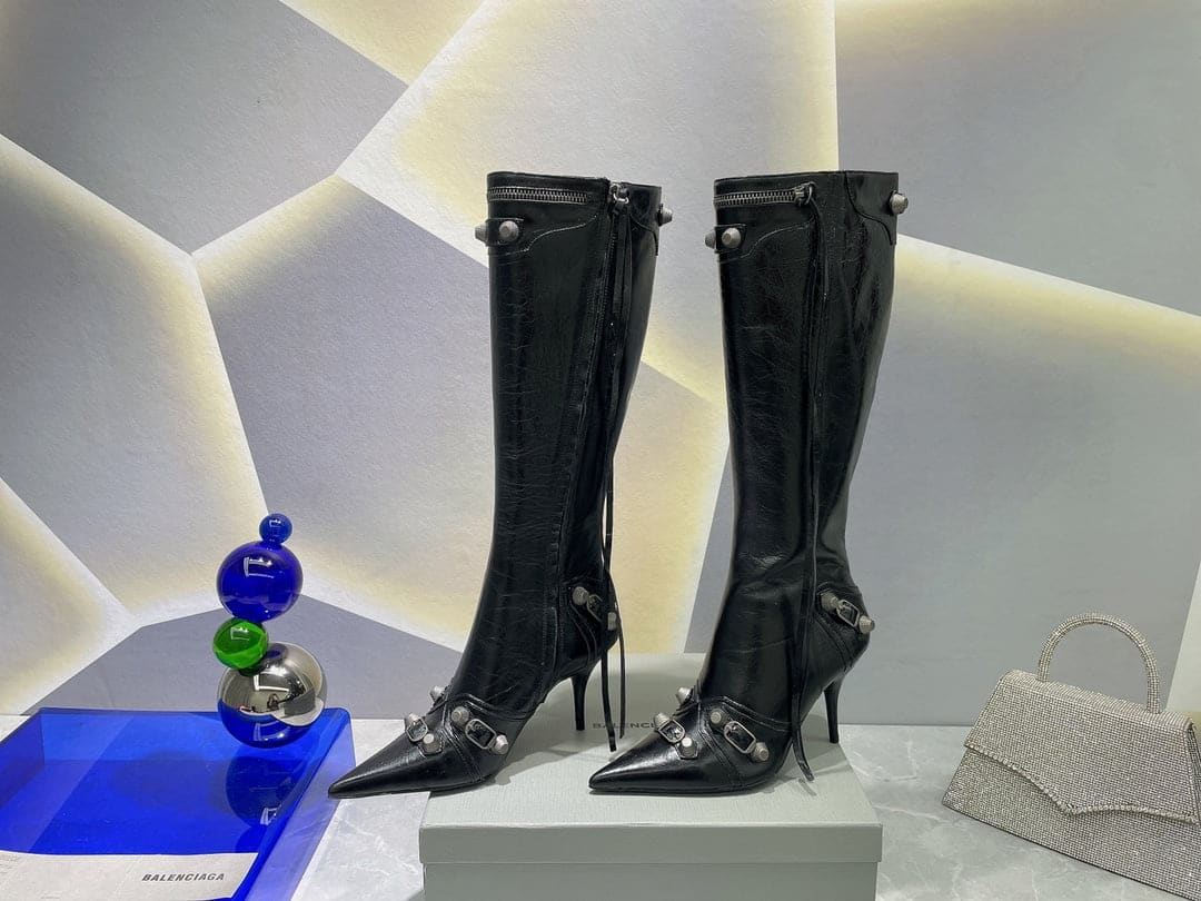 (1:1 replica) Balenciaga Cagole Boot Black For Women 694395WAD4E1081