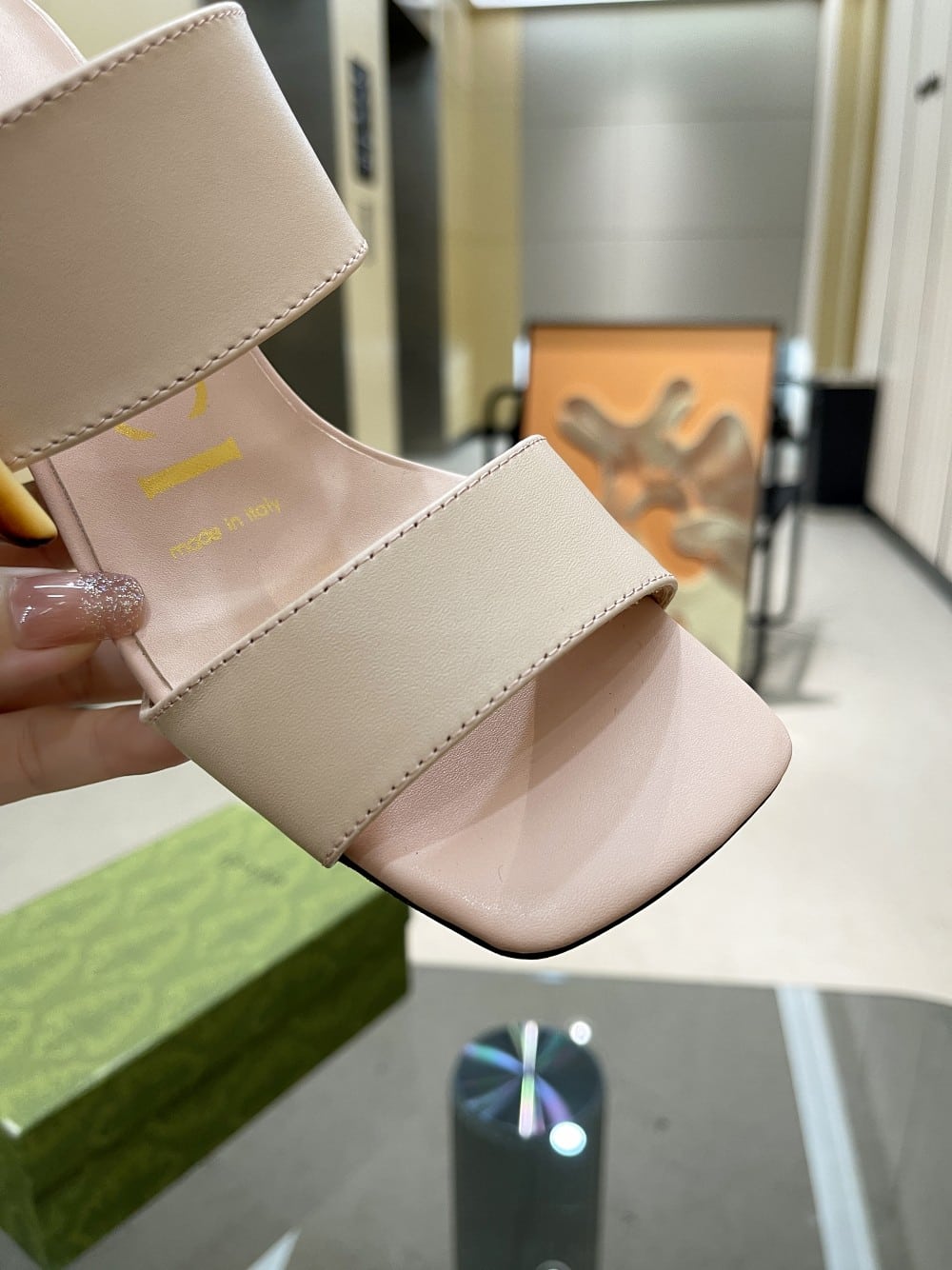 (1:1 replica) Gucci Women s Sandal With Bamboo Buckle Light Pink For Women GG 674821 C9D00 6705
