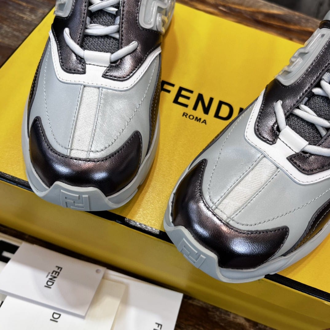 (1:1 replica) Fendi Nubuck Faster Light Blue For Women