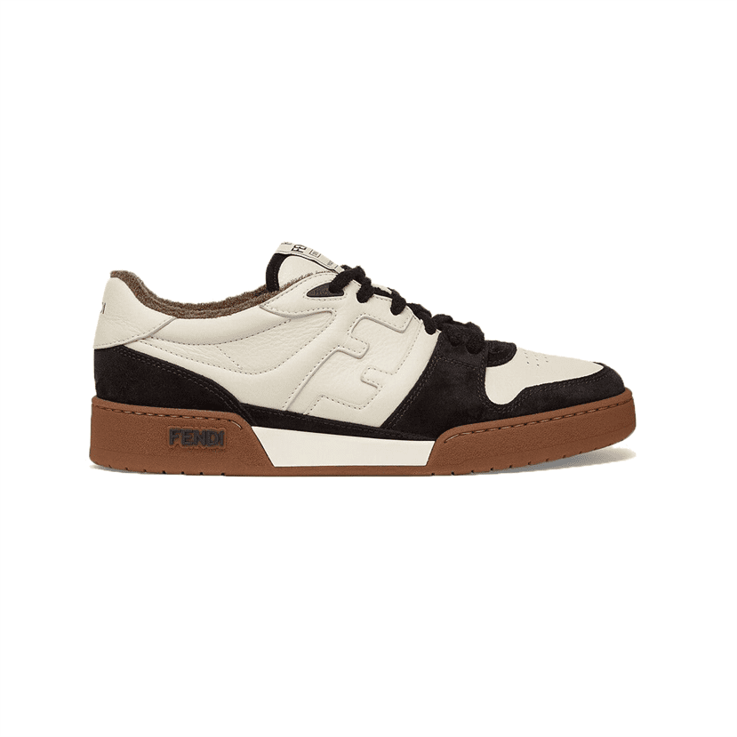 (1:1 replica) FENDI MATCH LOW-TOP SNEAKERS IN BLACK SUEDE FDS005