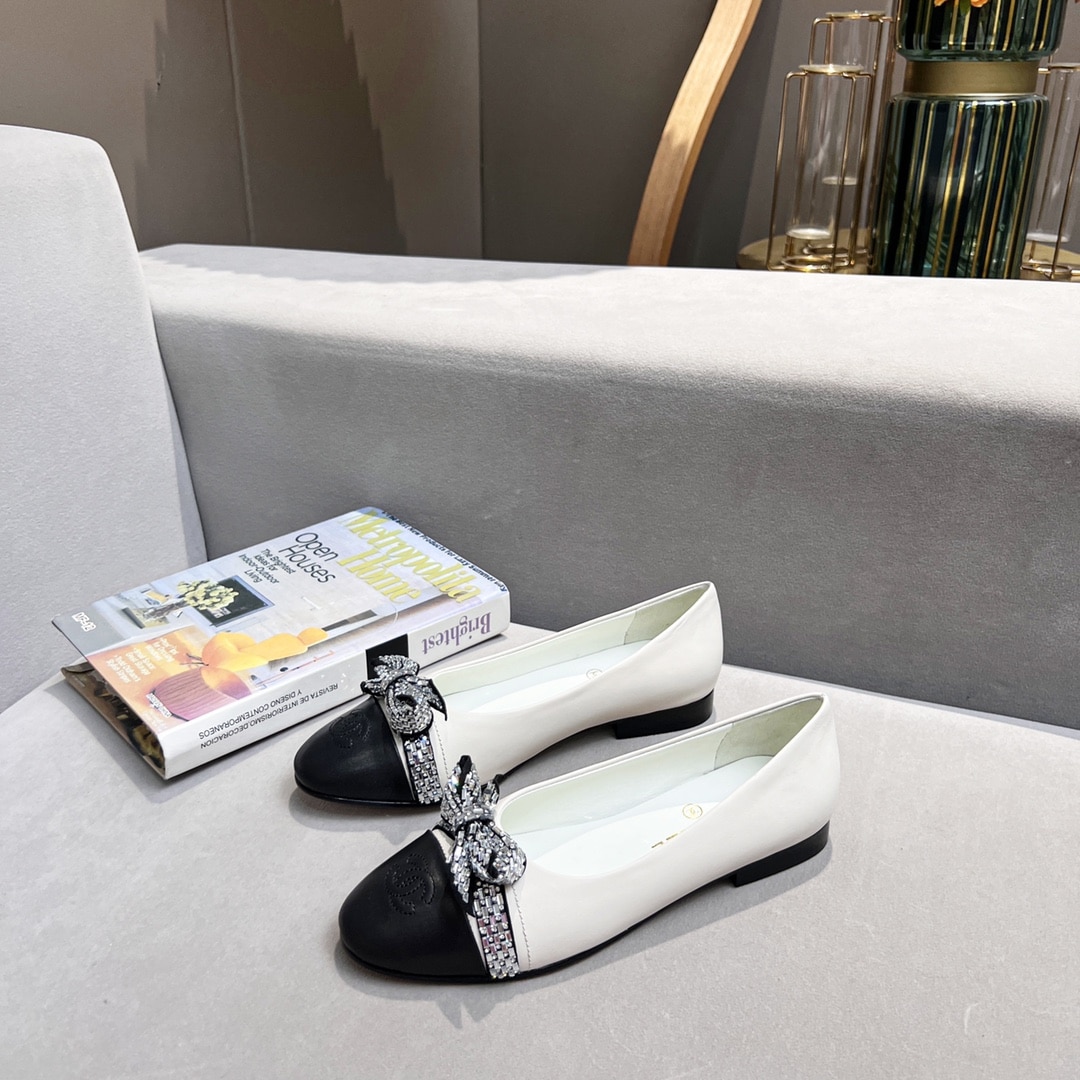(1:1 replica) Chanel Women s Ballerinas White For Women