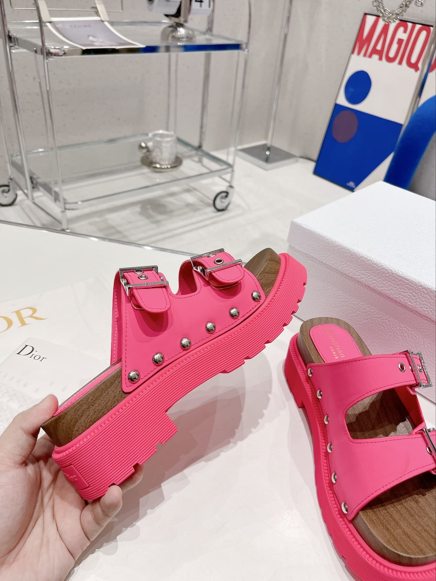 (1:1 replica) Christian Dior Women s Diorquake Sandal Pink For Women CD KCQ713VEA_S16F