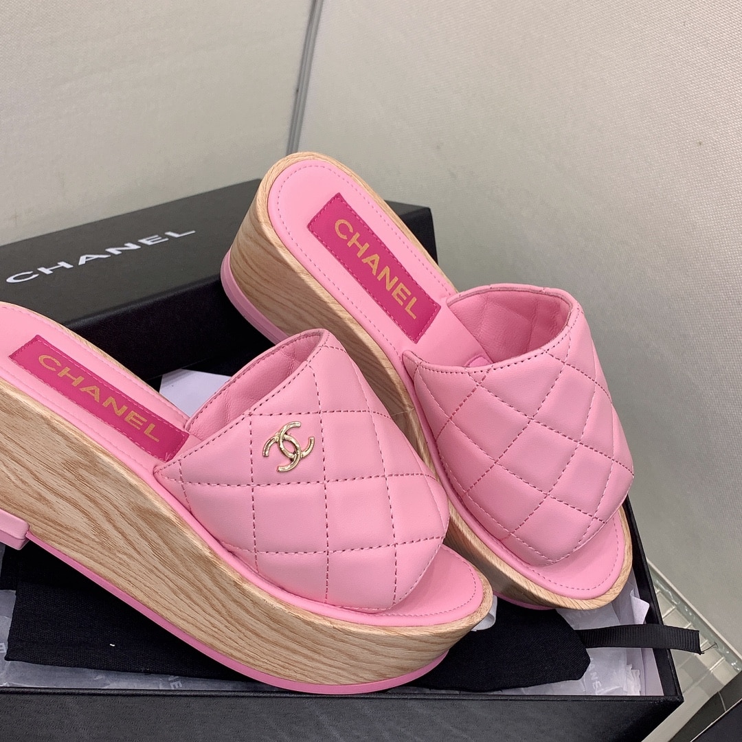 (1:1 replica) Chanel Women s Mules Pink For Women
