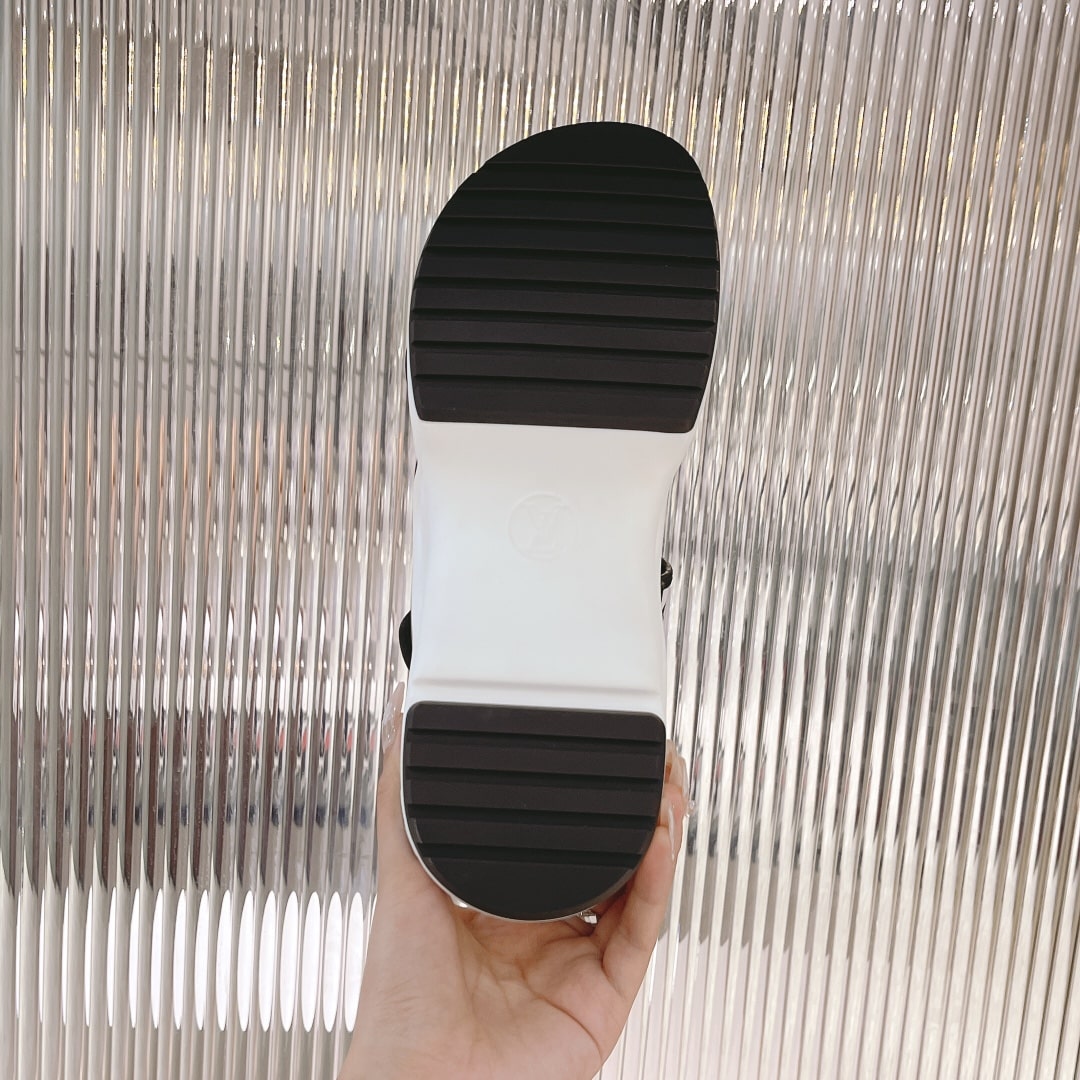 (1:1 replica) Louis Vuitton Women s LV Archlight Flat Sandal Black For Women LV 1AA0PZ