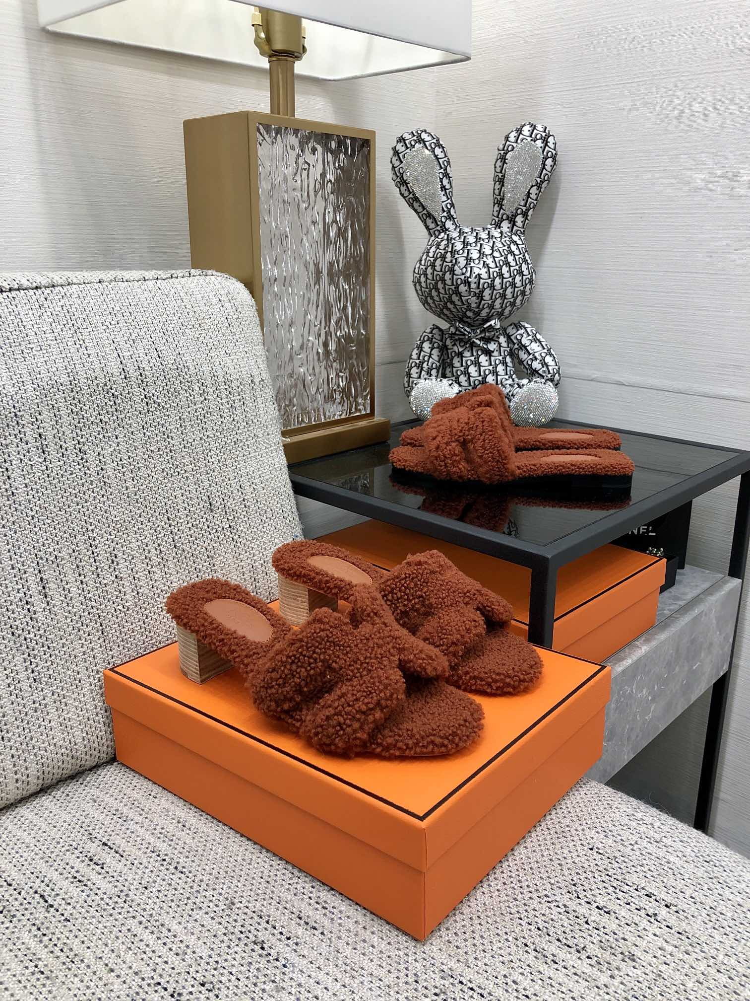 (1:1 replica) Hermes Oasis Sandal Brown For Women 1.97in/5cm