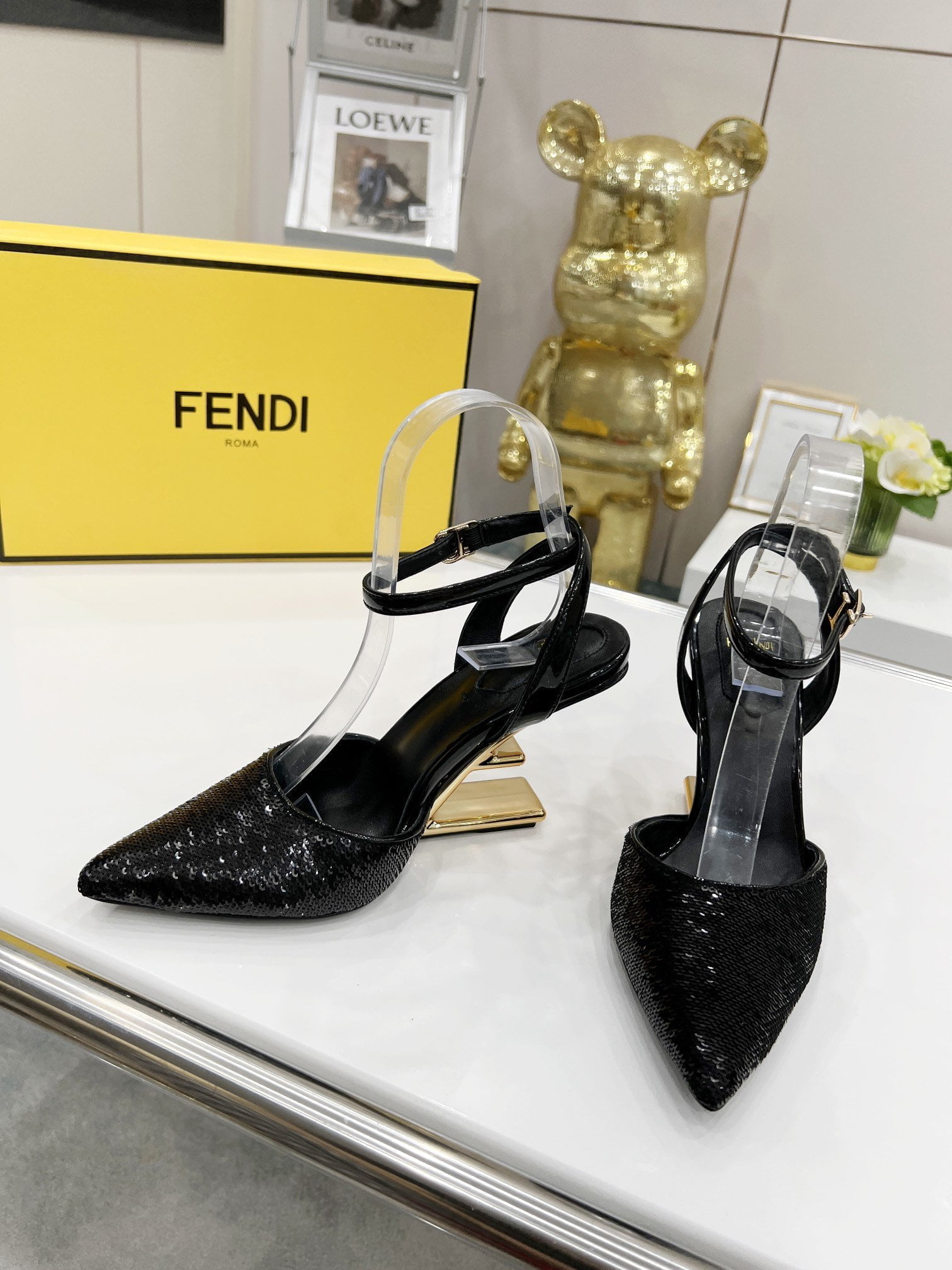(1:1 replica) Fendi First Shiny Black For Women FF