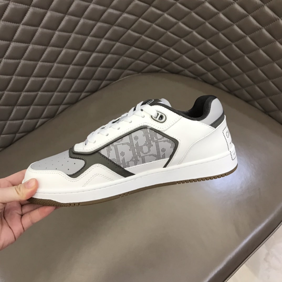(1:1 replica) Christian Dior Women s B27 Low-Top Sneaker Gray And White For Women CD