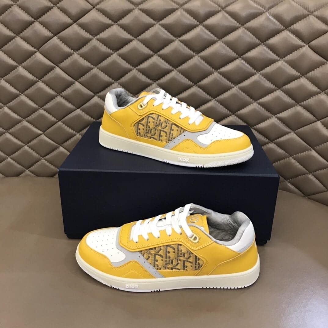 (1:1 replica) Christian Dior Women s B27 Low-Top Sneaker Yellow For Women CD