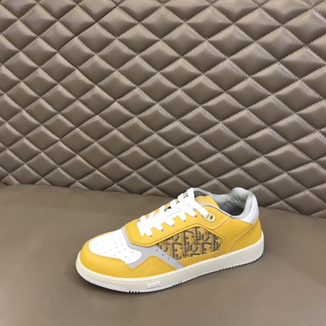 (1:1 replica) Christian Dior Women s B27 Low-Top Sneaker Yellow For Women CD