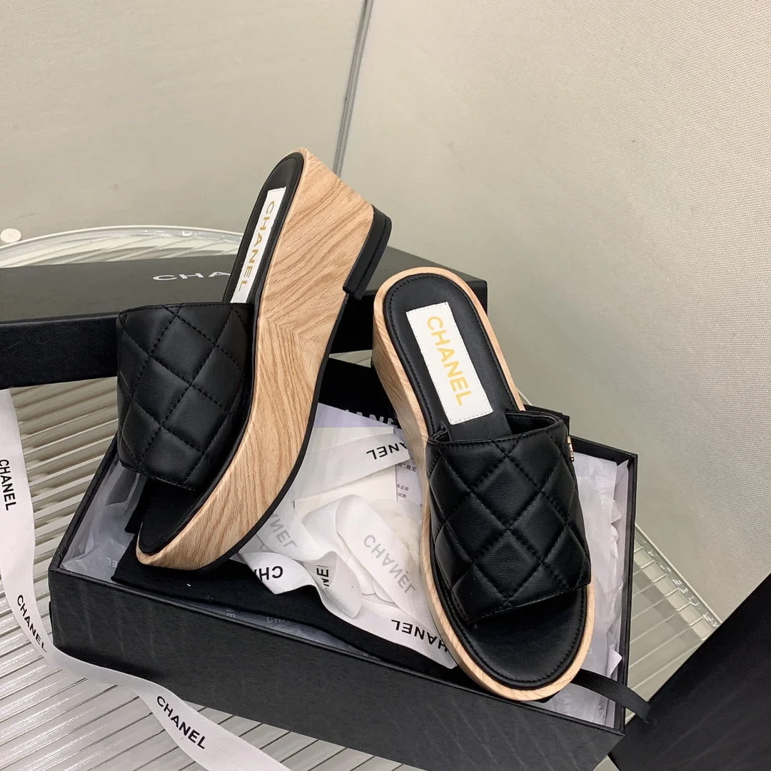 (1:1 replica) Chanel Women s Mules Black For Women