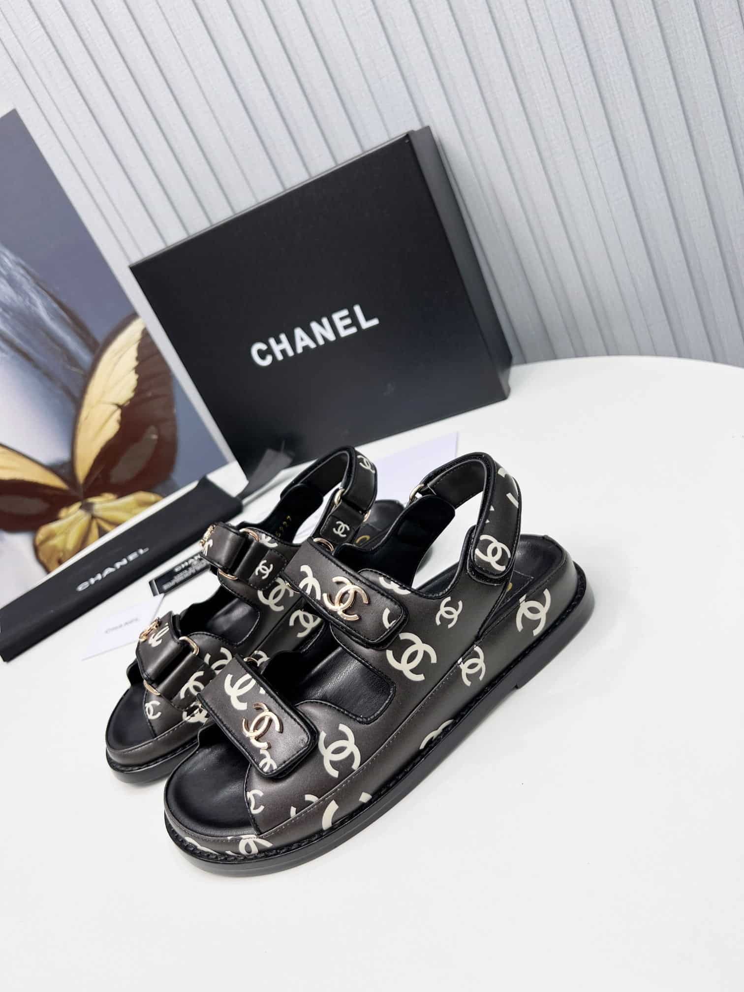 (1:1 replica) Chanel Women s Sandals Black For Women