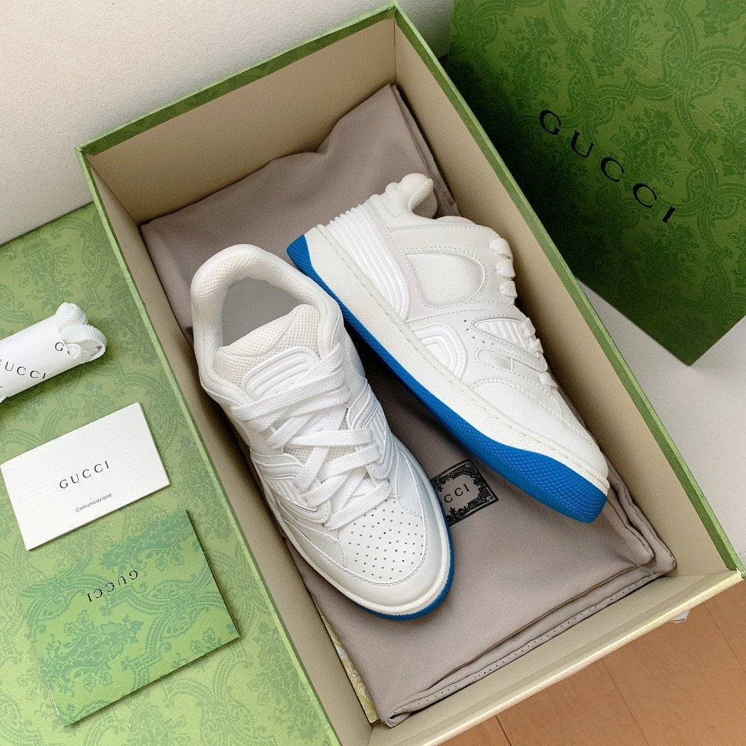 (1:1 replica) Gucci Women s Basket Low Top Sneaker White For Women 661301 2SHA0 9014