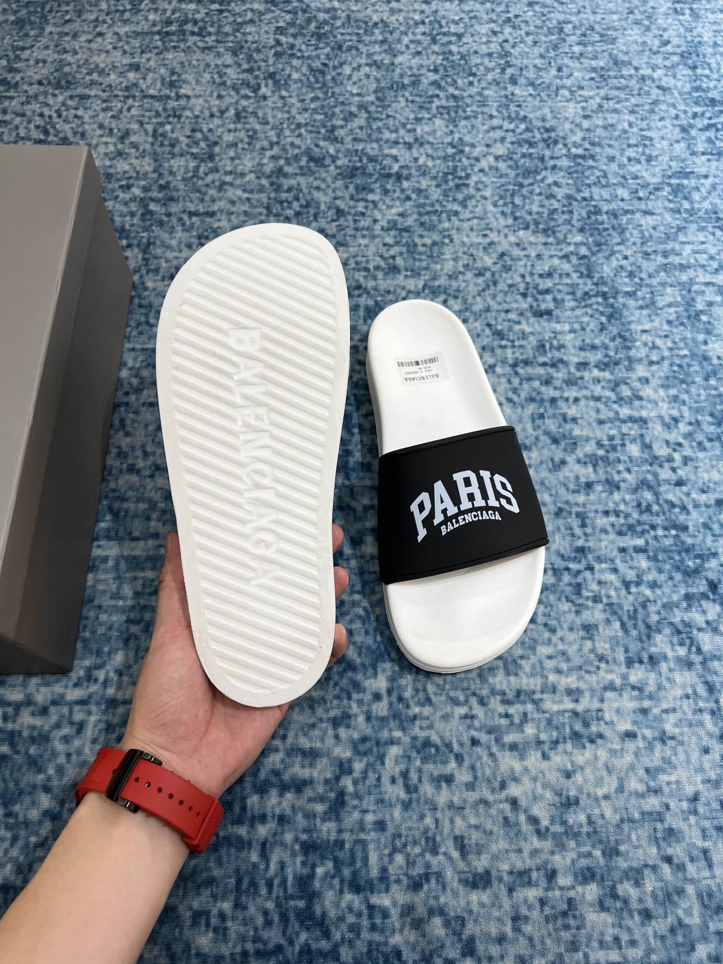 (1:1 replica) Balenciaga Pool Slide Sandal White For Women