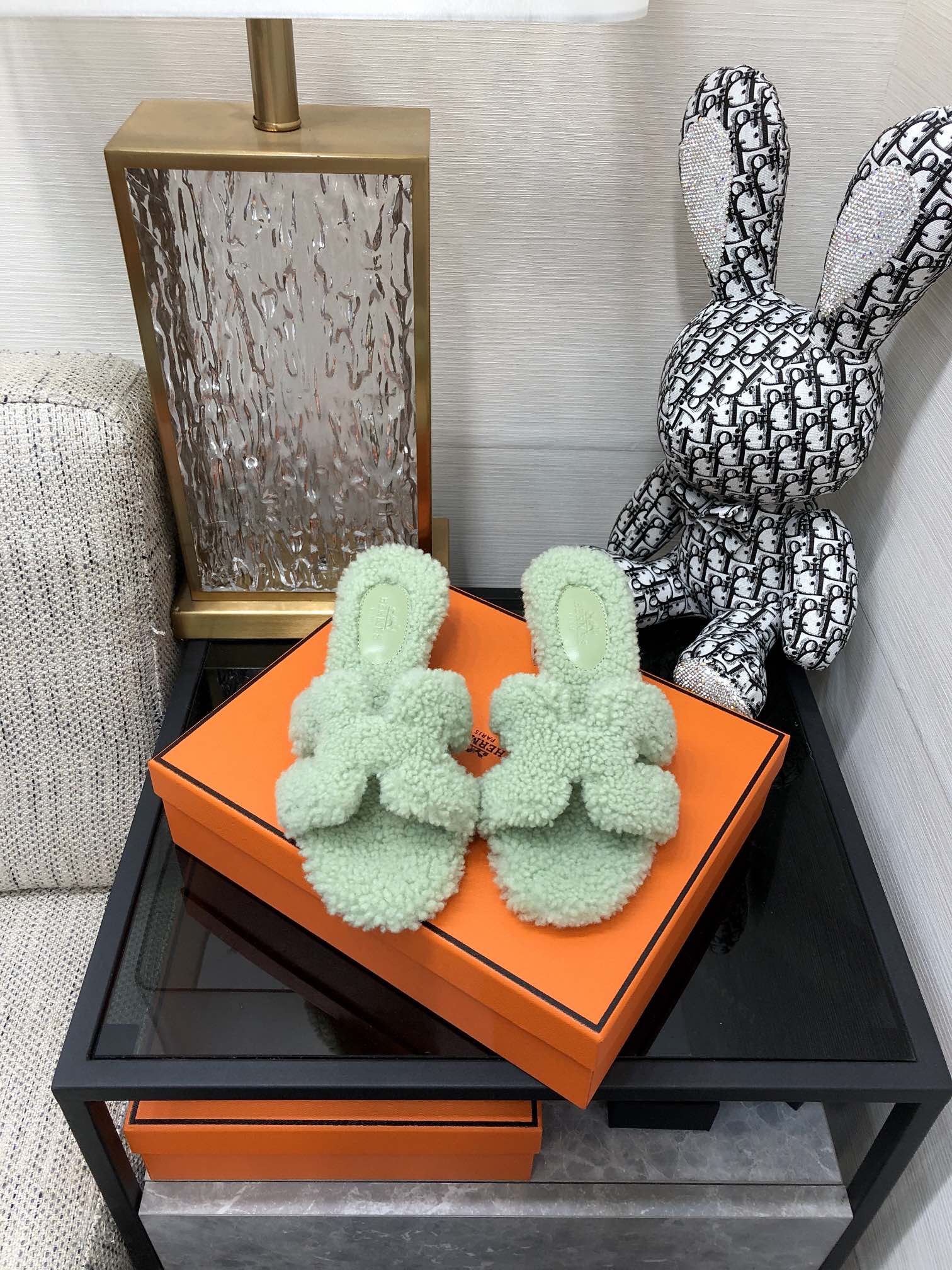 (1:1 replica) Hermes Oasis Sandal Bright Green For Women 1.97in/5cm
