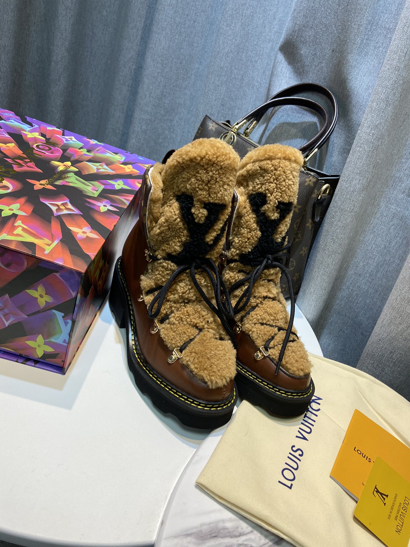 (1:1 replica) Louis Vuitton Women s Beaubourg Ankle Boot Brown For Women LV