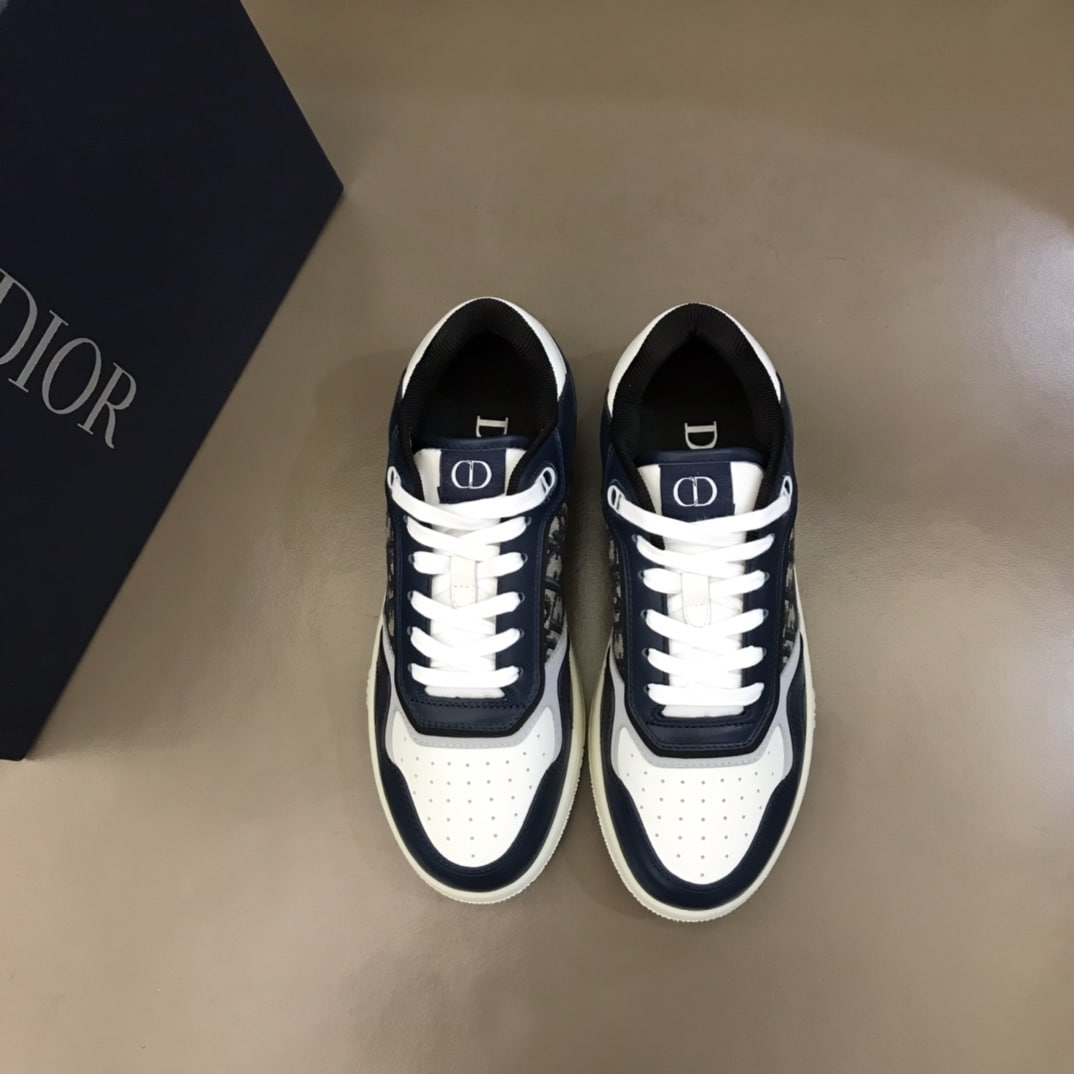 (1:1 replica) Christian Dior Women s B27 Low-Top Sneaker Dark Blue For Women CD